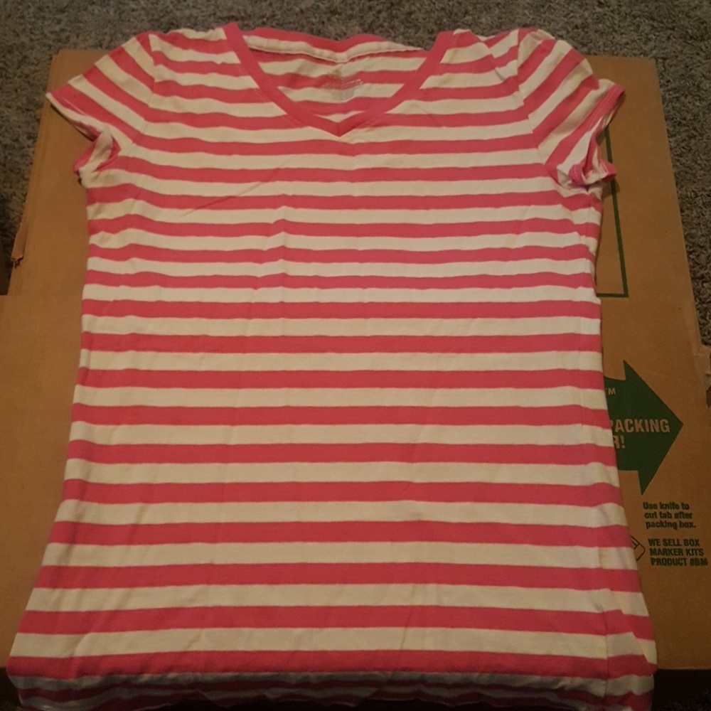 Girls Pink & White T-shirt